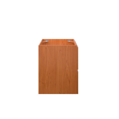 Modway Outlet Scenic 24" Wall-Mount Bathroom Vanity Cabinet (Sink Basin Not Included) by Modway  Bathroom Furniture Cherry Walnut - EEI-5879-CHE