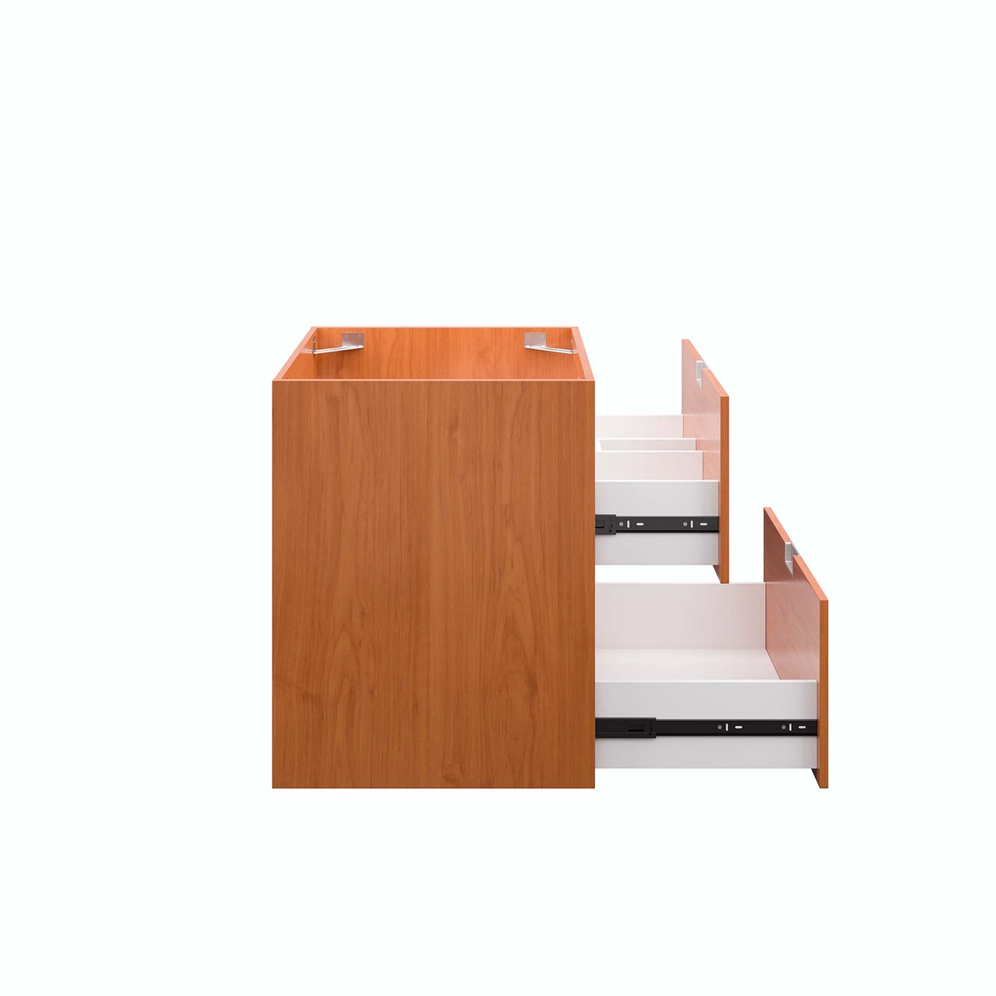 Modway Outlet Scenic 24" Wall-Mount Bathroom Vanity Cabinet (Sink Basin Not Included) by Modway  Bathroom Furniture Cherry Walnut - EEI-5879-CHE