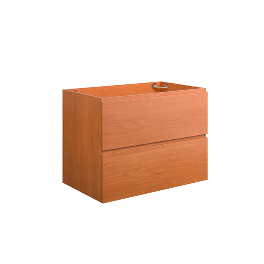 Modway Outlet Scenic 30" Wall-Mount Bathroom Vanity Cabinet (Sink Basin Not Included) by Modway  Bathroom Furniture Cherry Walnut - EEI-5880-CHE