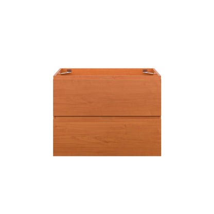 Modway Outlet Scenic 30" Wall-Mount Bathroom Vanity Cabinet (Sink Basin Not Included) by Modway  Bathroom Furniture Cherry Walnut - EEI-5880-CHE