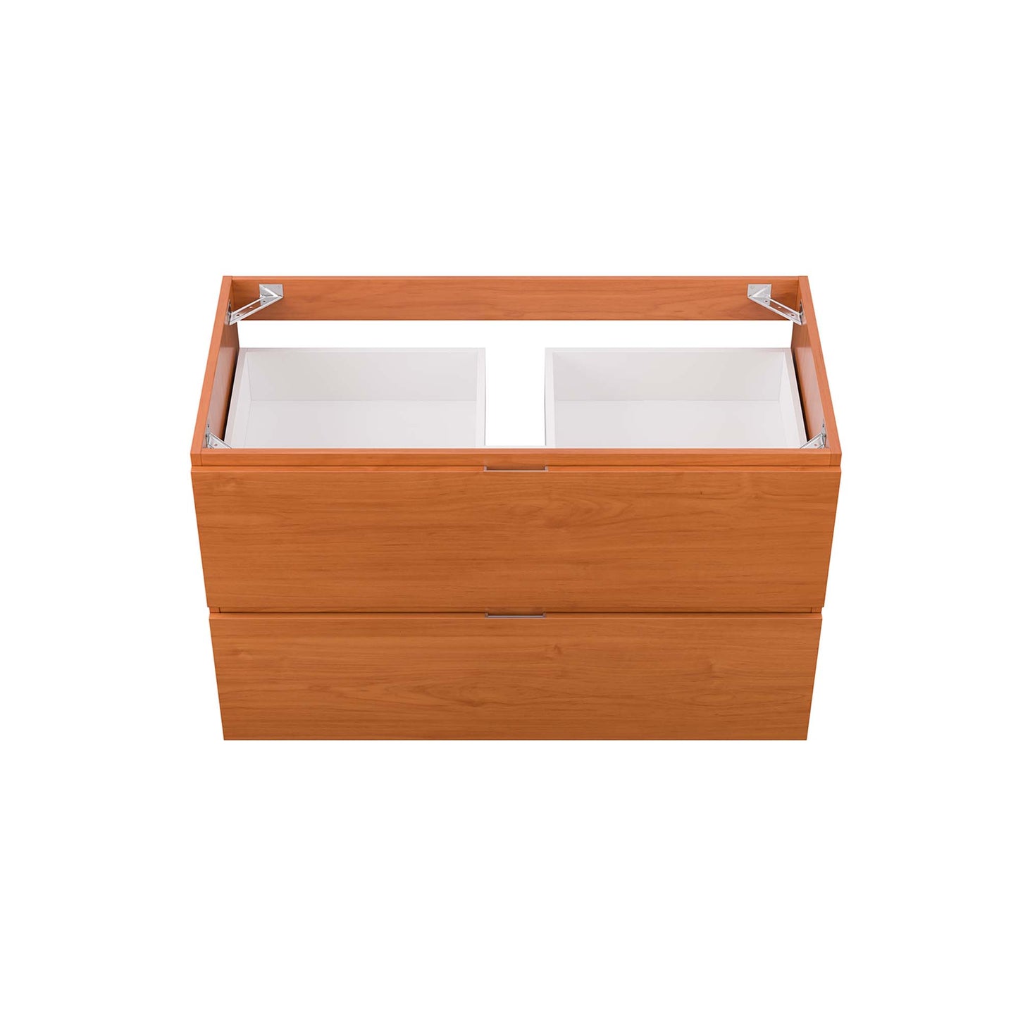 Modway Outlet Scenic 36" Wall-Mount Bathroom Vanity Cabinet (Sink Basin Not Included) by Modway  Bathroom Furniture Cherry Walnut - EEI-5881-CHE