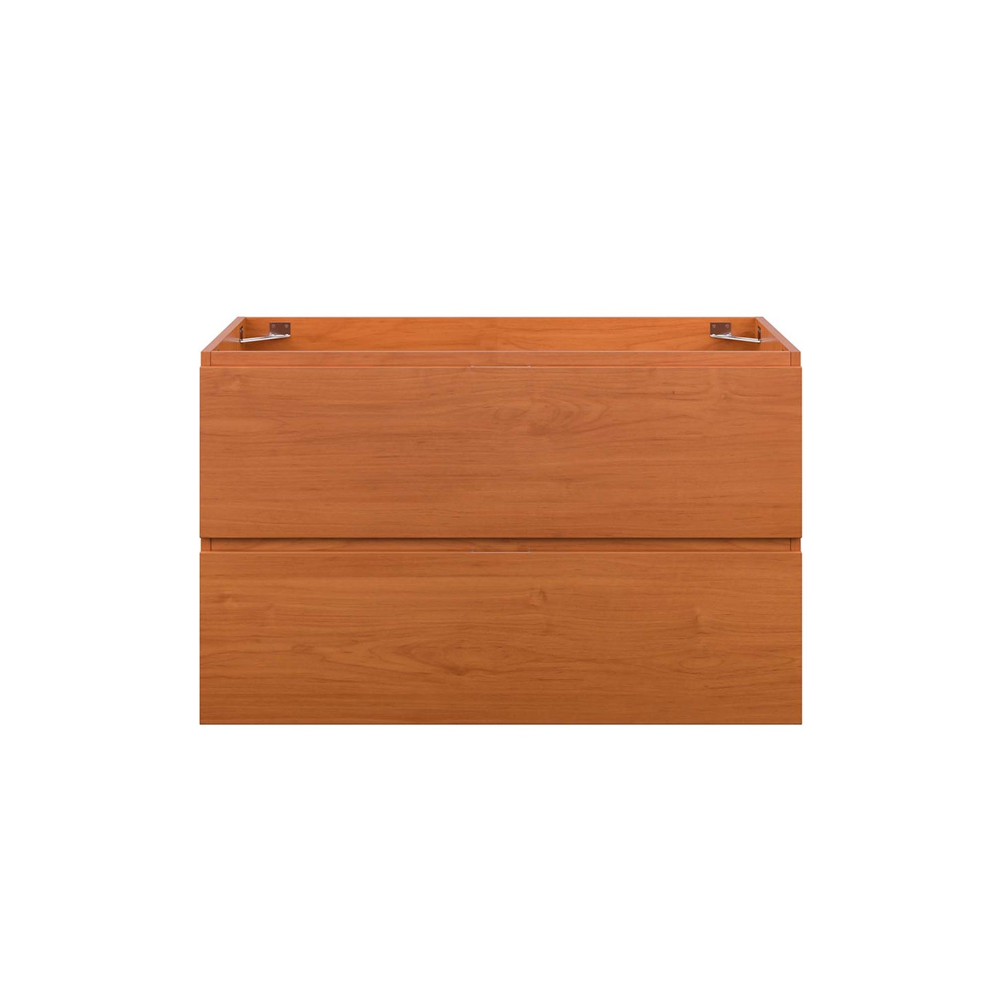 Modway Outlet Scenic 36" Wall-Mount Bathroom Vanity Cabinet (Sink Basin Not Included) by Modway  Bathroom Furniture Cherry Walnut - EEI-5881-CHE