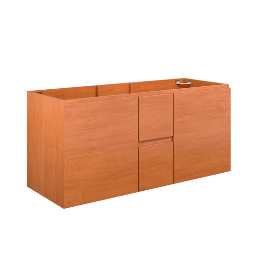 Modway Outlet Scenic 48" Double Sink Compatible (Not Included) Bathroom Vanity Cabinet by Modway  Bathroom Furniture Cherry Walnut - EEI-5883-CHE