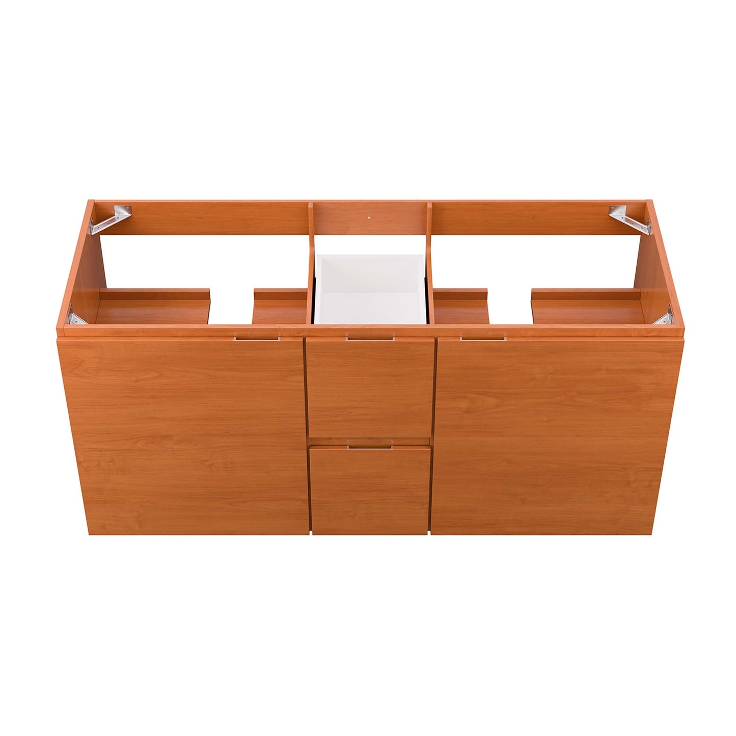 Modway Outlet Scenic 48" Double Sink Compatible (Not Included) Bathroom Vanity Cabinet by Modway  Bathroom Furniture Cherry Walnut - EEI-5883-CHE