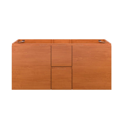 Modway Outlet Scenic 48" Double Sink Compatible (Not Included) Bathroom Vanity Cabinet by Modway  Bathroom Furniture Cherry Walnut - EEI-5883-CHE