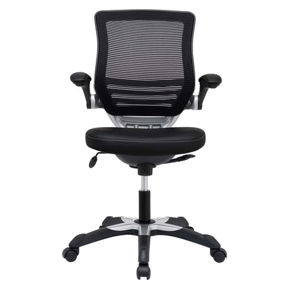 Modway - Edge Vinyl Office Chair by Modway  Office Furniture Office Chairs Black - EEI-595-BLK