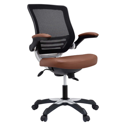 Modway - Edge Vinyl Office Chair by Modway  Office Furniture Office Chairs Brown - EEI-595-TAN