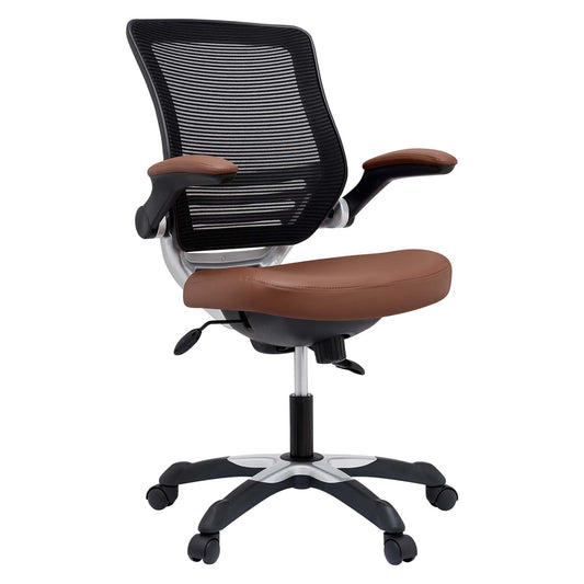 Modway - Edge Vinyl Office Chair by Modway  Office Furniture Office Chairs Brown - EEI-595-TAN