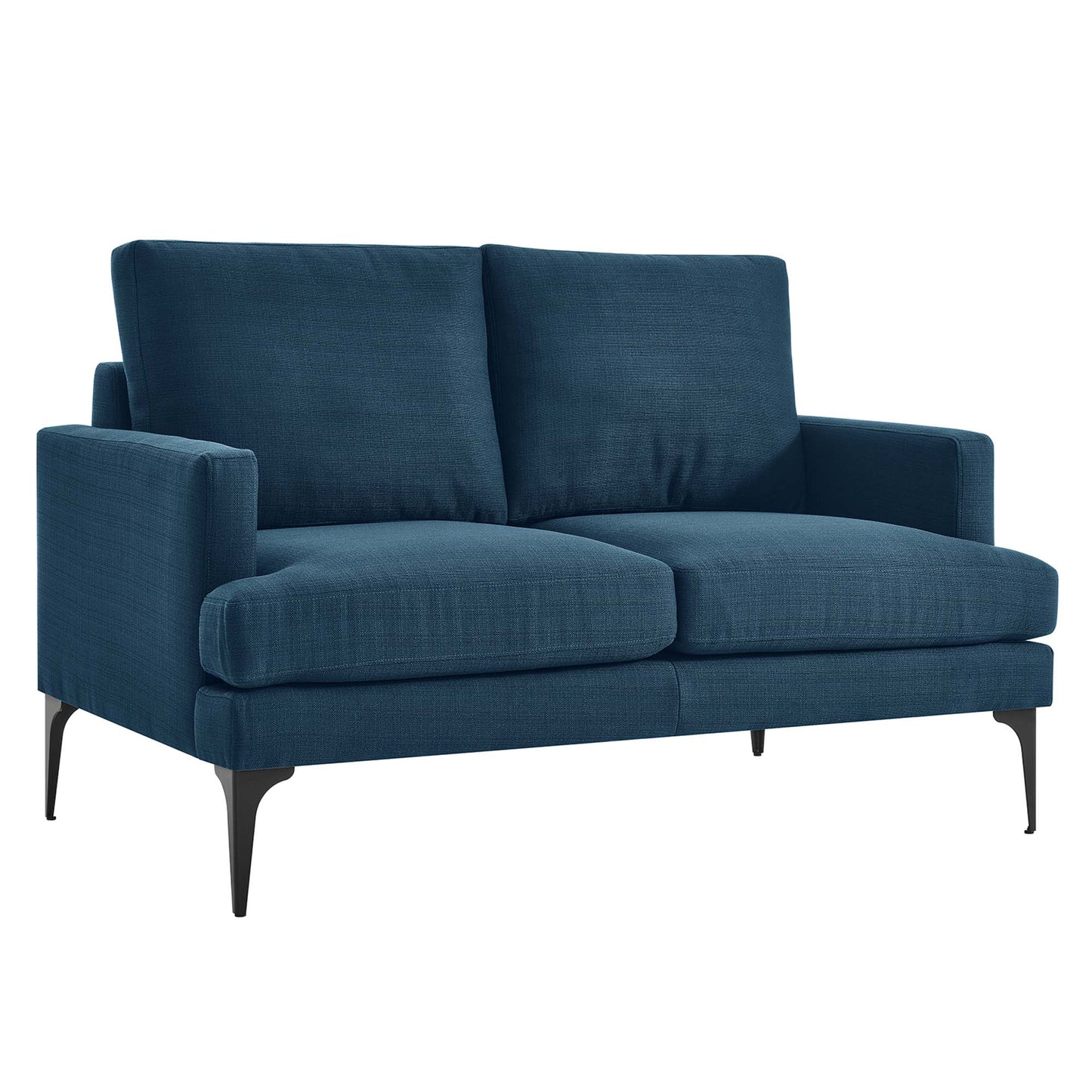 Modway Outlet Evermore Upholstered Fabric Loveseat by Modway  Living Room Furniture Azure - EEI-6006-AZU