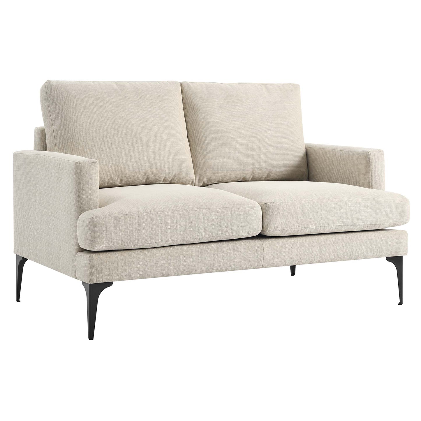 Modway Outlet Evermore Upholstered Fabric Loveseat by Modway  Living Room Furniture Beige - EEI-6006-BEI