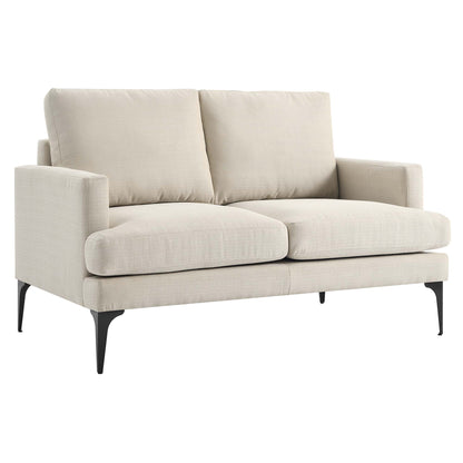 Modway Outlet Evermore Upholstered Fabric Loveseat by Modway  Living Room Furniture Beige - EEI-6006-BEI