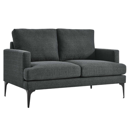 Modway Outlet Evermore Upholstered Fabric Loveseat by Modway  Living Room Furniture Gray - EEI-6006-DOR