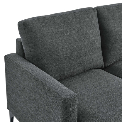 Modway Outlet Evermore Upholstered Fabric Loveseat by Modway  Living Room Furniture Gray - EEI-6006-DOR