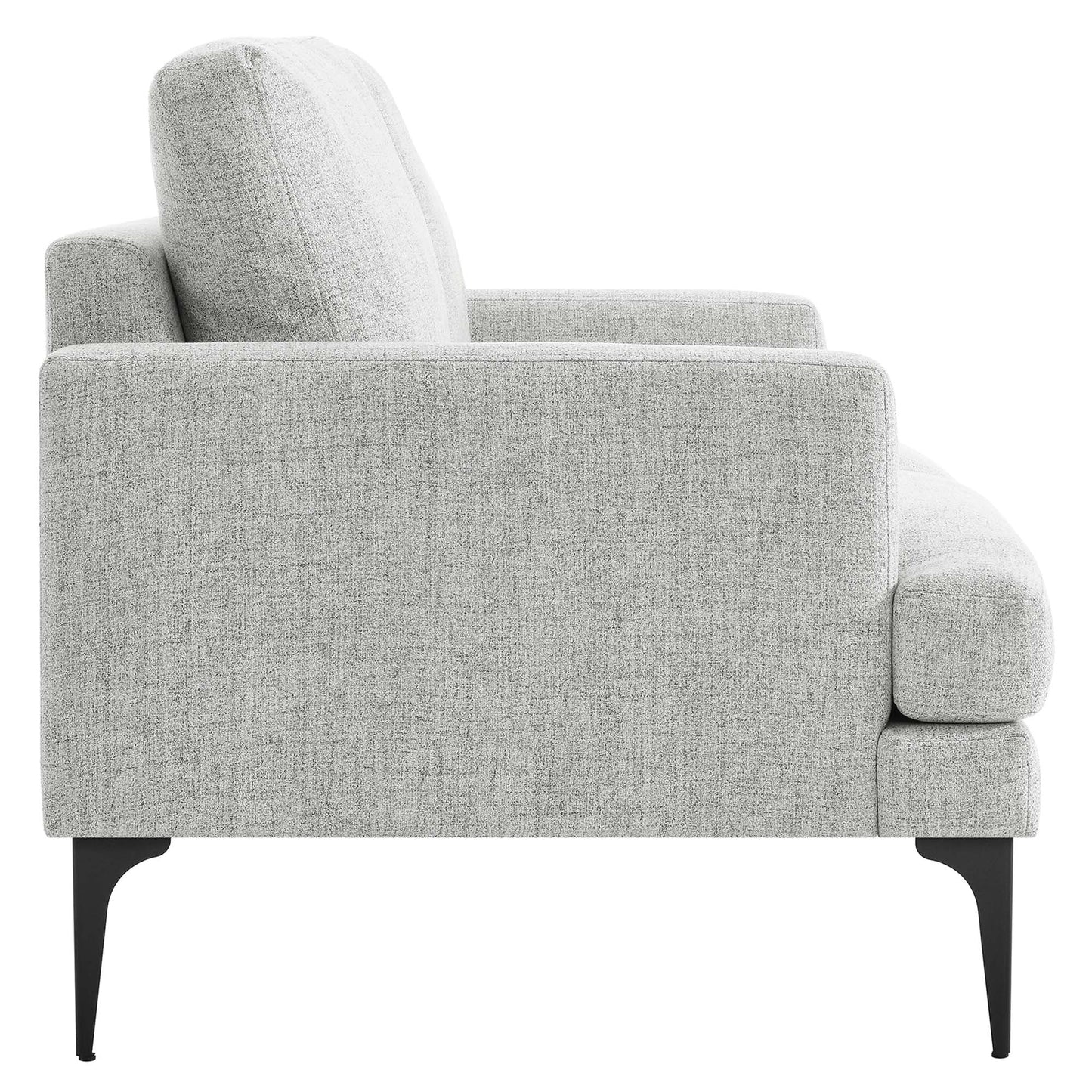 Modway Outlet Evermore Upholstered Fabric Loveseat by Modway  Living Room Furniture Light Gray - EEI-6006-LGR