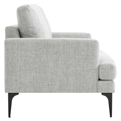 Modway Outlet Evermore Upholstered Fabric Loveseat by Modway  Living Room Furniture Light Gray - EEI-6006-LGR