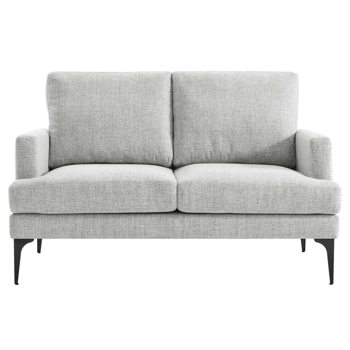 Modway Outlet Evermore Upholstered Fabric Loveseat by Modway  Living Room Furniture Light Gray - EEI-6006-LGR