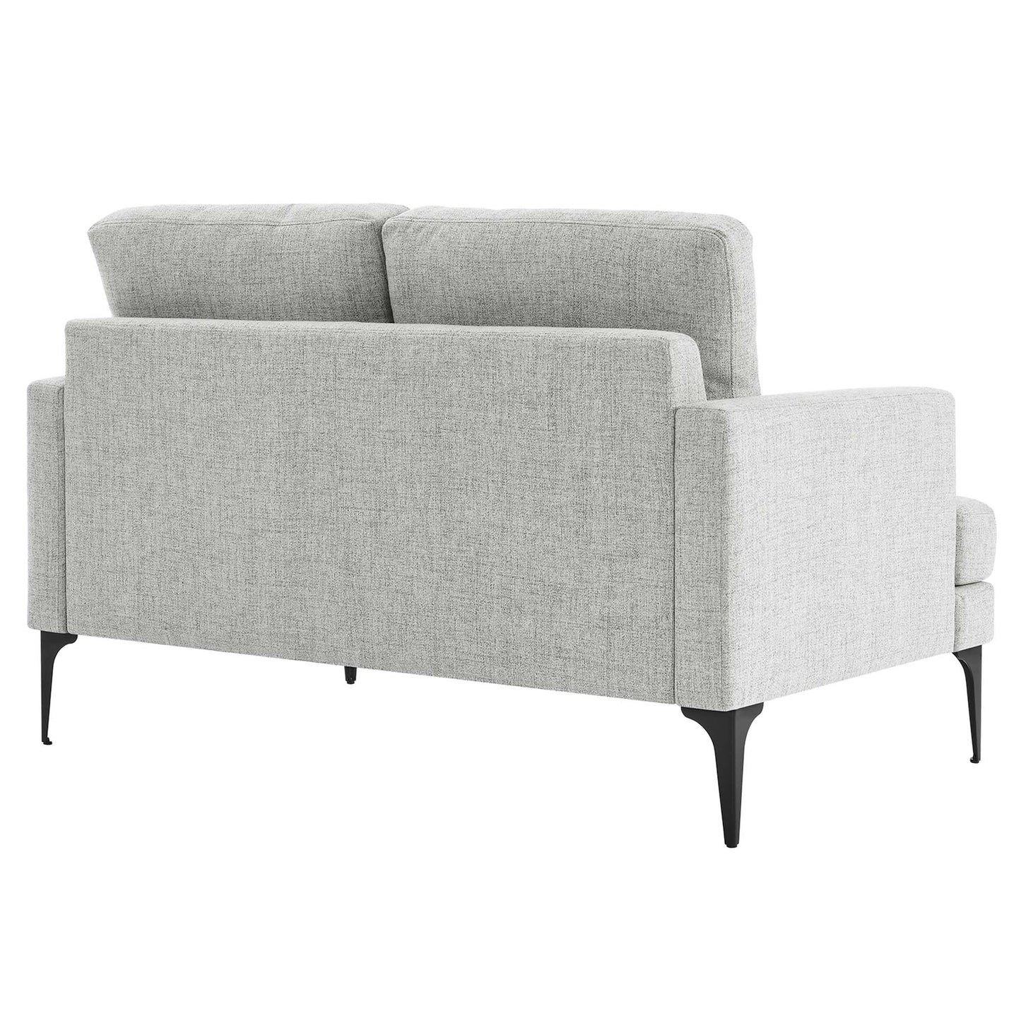 Modway Outlet Evermore Upholstered Fabric Loveseat by Modway  Living Room Furniture Light Gray - EEI-6006-LGR