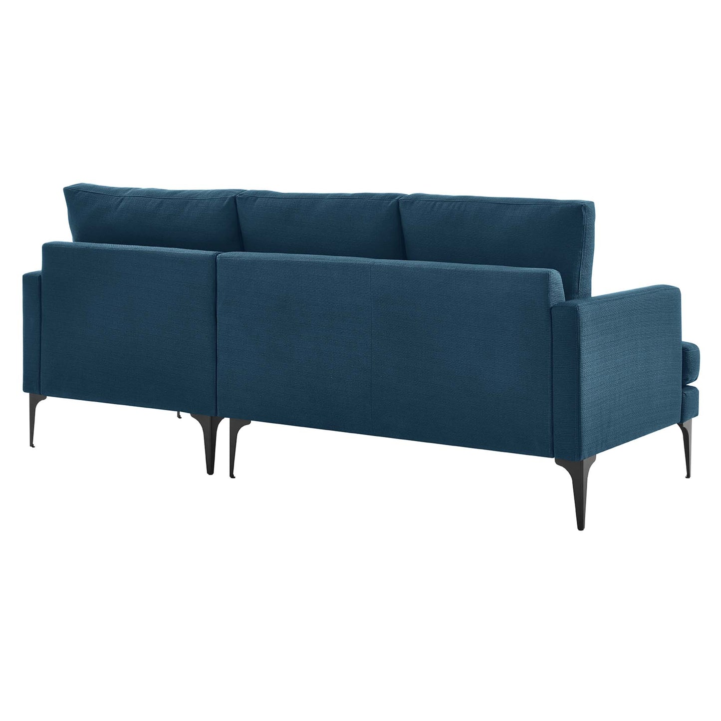 Modway Outlet Evermore Right-Facing Upholstered Fabric Sectional Sofa by Modway  Living Room Furniture Azure - EEI-6012-AZU
