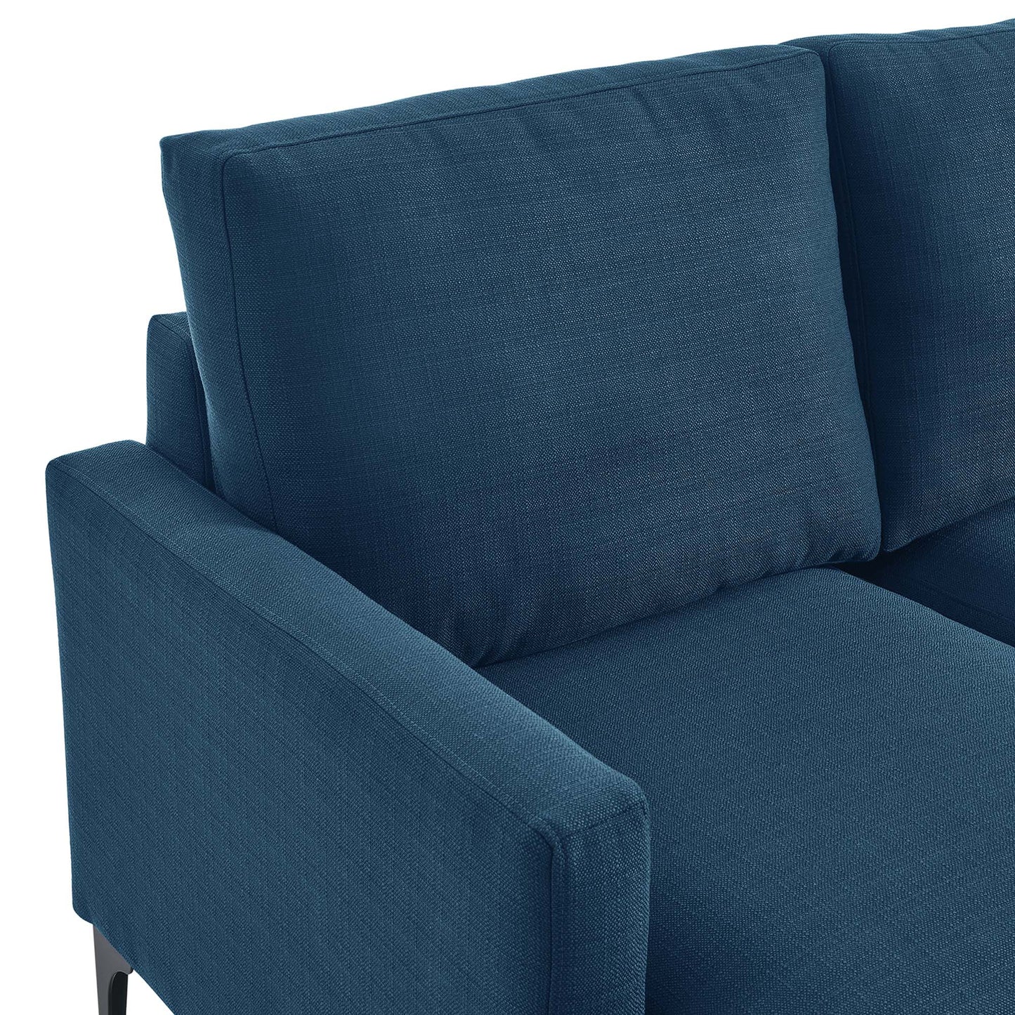 Modway Outlet Evermore Right-Facing Upholstered Fabric Sectional Sofa by Modway  Living Room Furniture Azure - EEI-6012-AZU