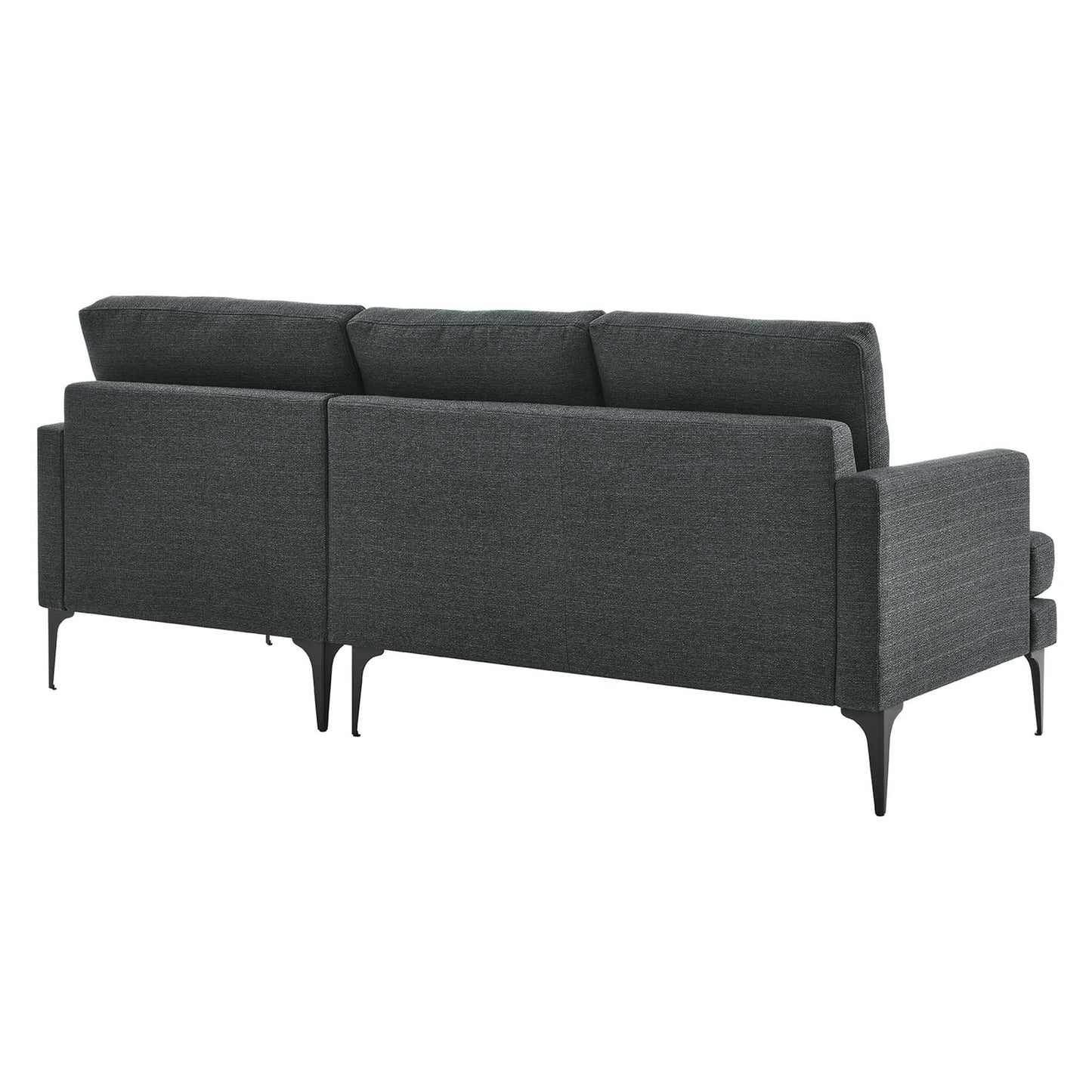 Modway Outlet Evermore Right-Facing Upholstered Fabric Sectional Sofa by Modway  Living Room Furniture Gray - EEI-6012-DOR
