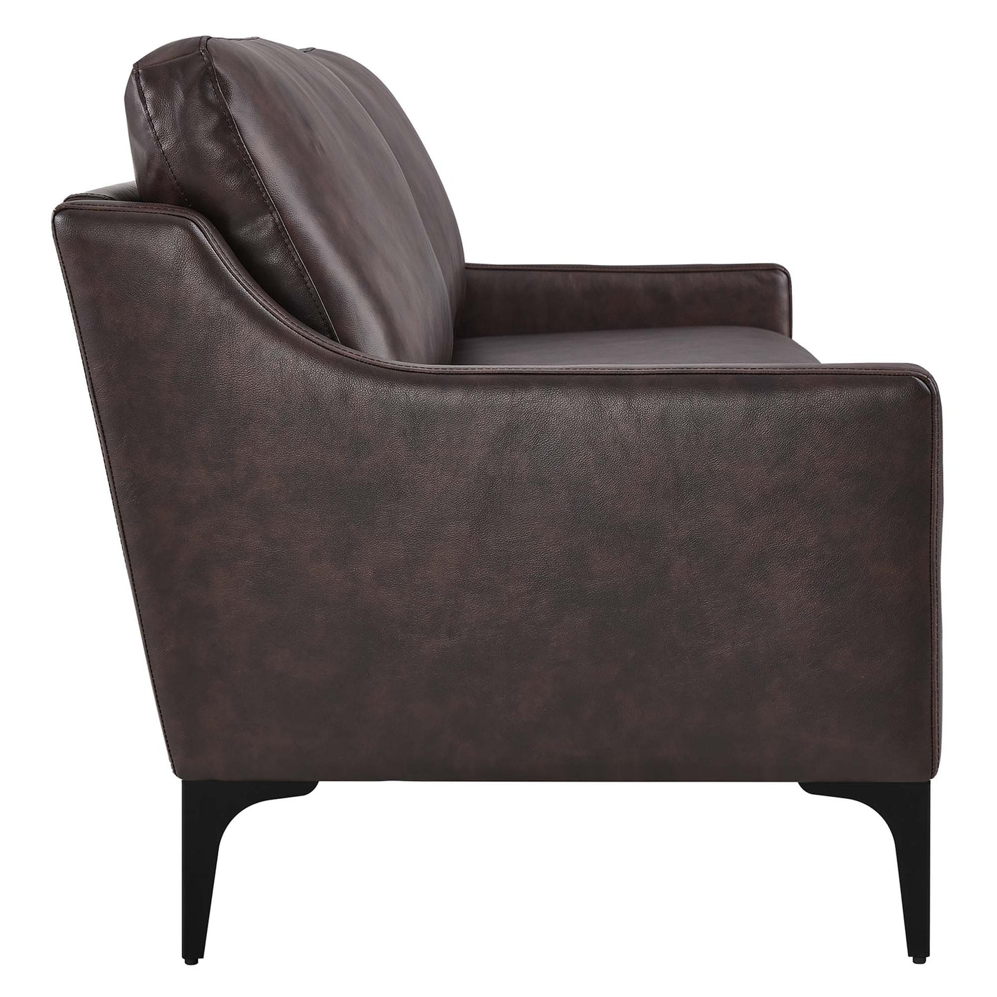 Modway Outlet Corland Leather Sofa by Modway  Living Room Furniture Brown - EEI-6018-BRN