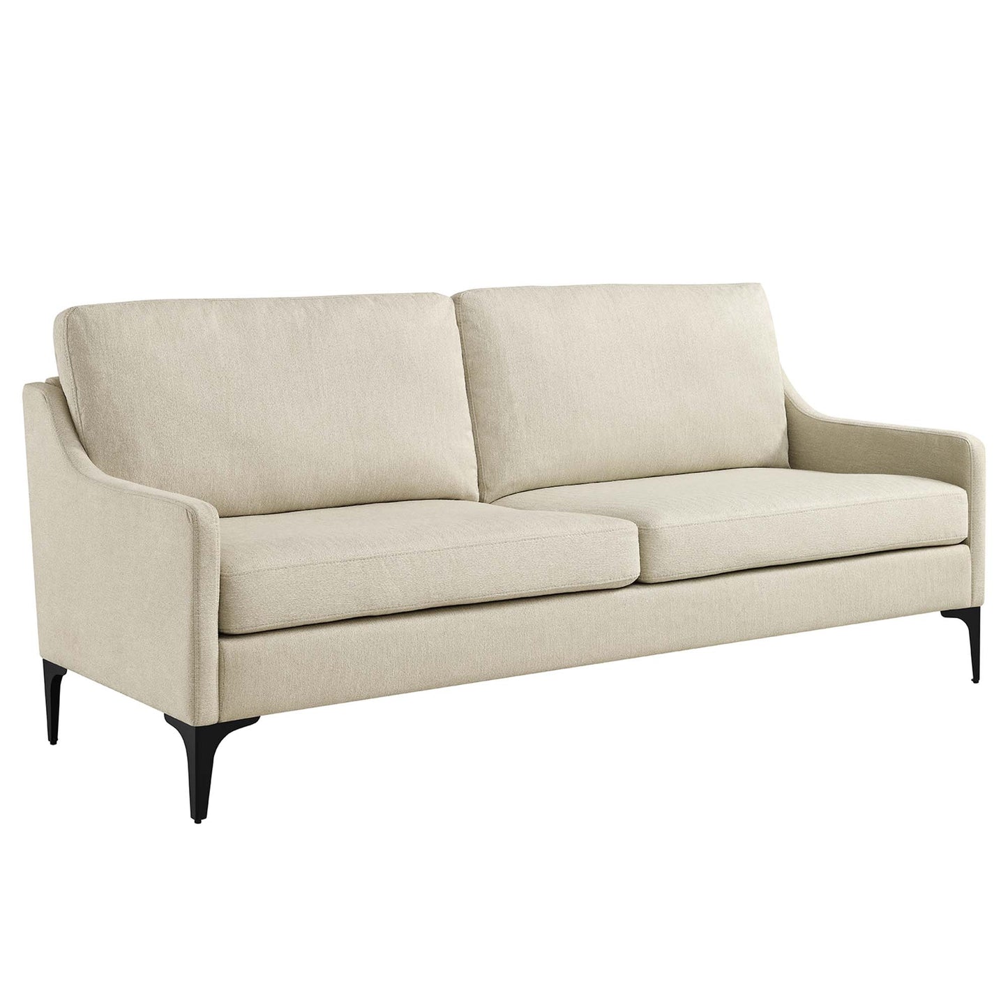 Modway Outlet Corland Upholstered Fabric Sofa by Modway  Living Room Furniture Beige - EEI-6019-BEI