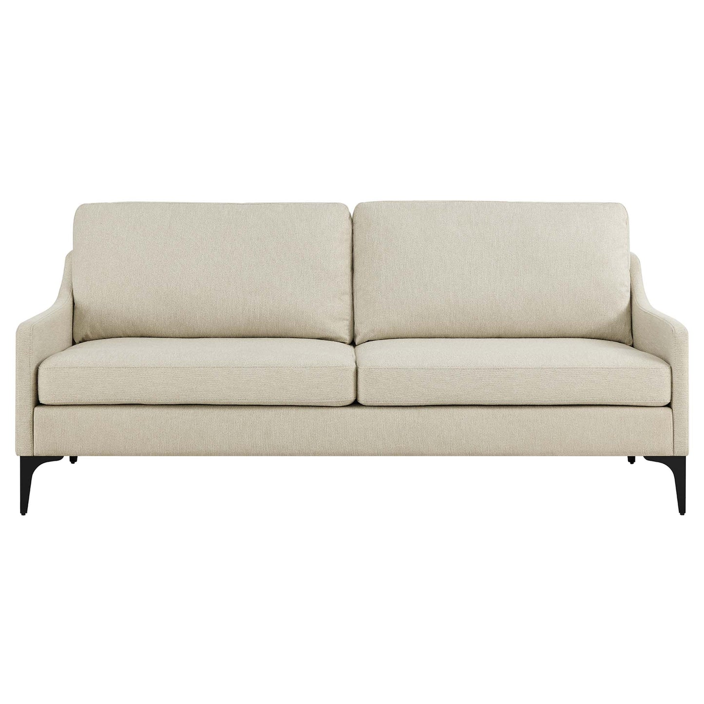Modway Outlet Corland Upholstered Fabric Sofa by Modway  Living Room Furniture Beige - EEI-6019-BEI