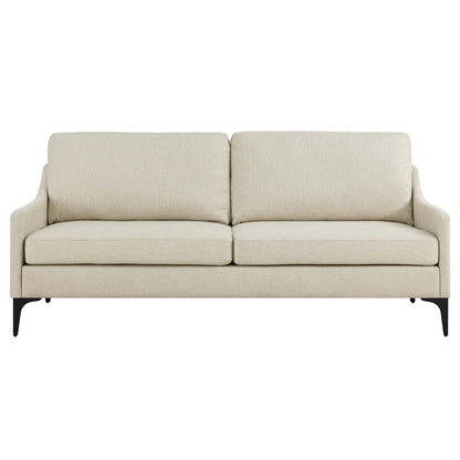 Modway Outlet Corland Upholstered Fabric Sofa by Modway  Living Room Furniture Beige - EEI-6019-BEI