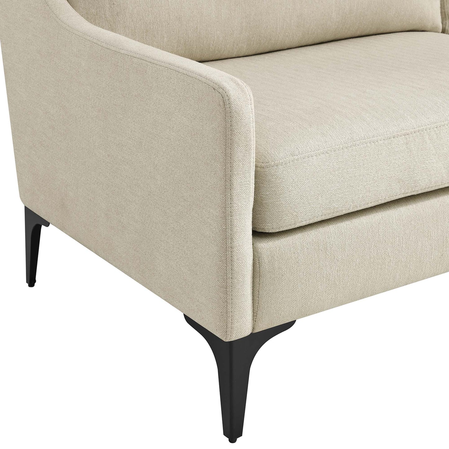 Modway Outlet Corland Upholstered Fabric Sofa by Modway  Living Room Furniture Beige - EEI-6019-BEI