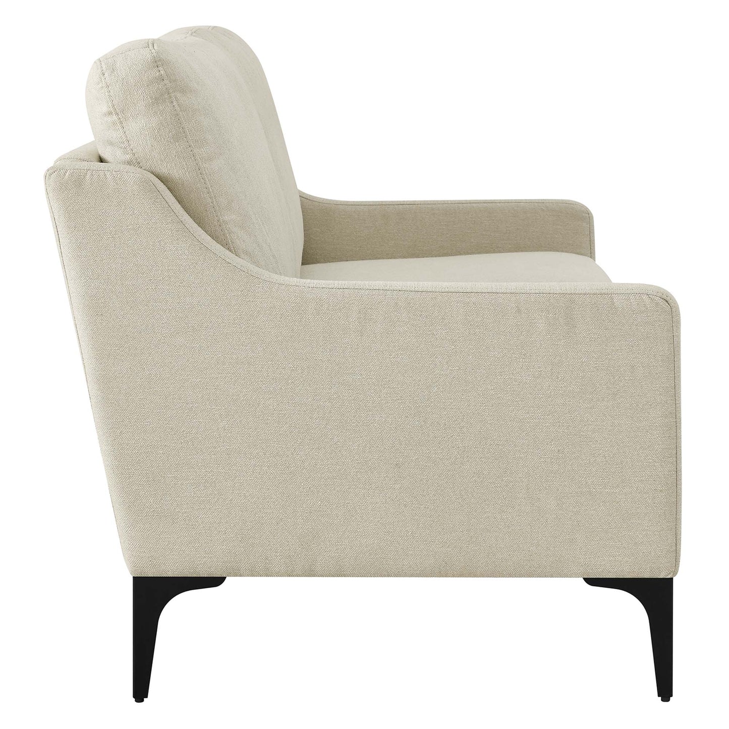 Modway Outlet Corland Upholstered Fabric Loveseat by Modway  Living Room Furniture Beige - EEI-6021-BEI