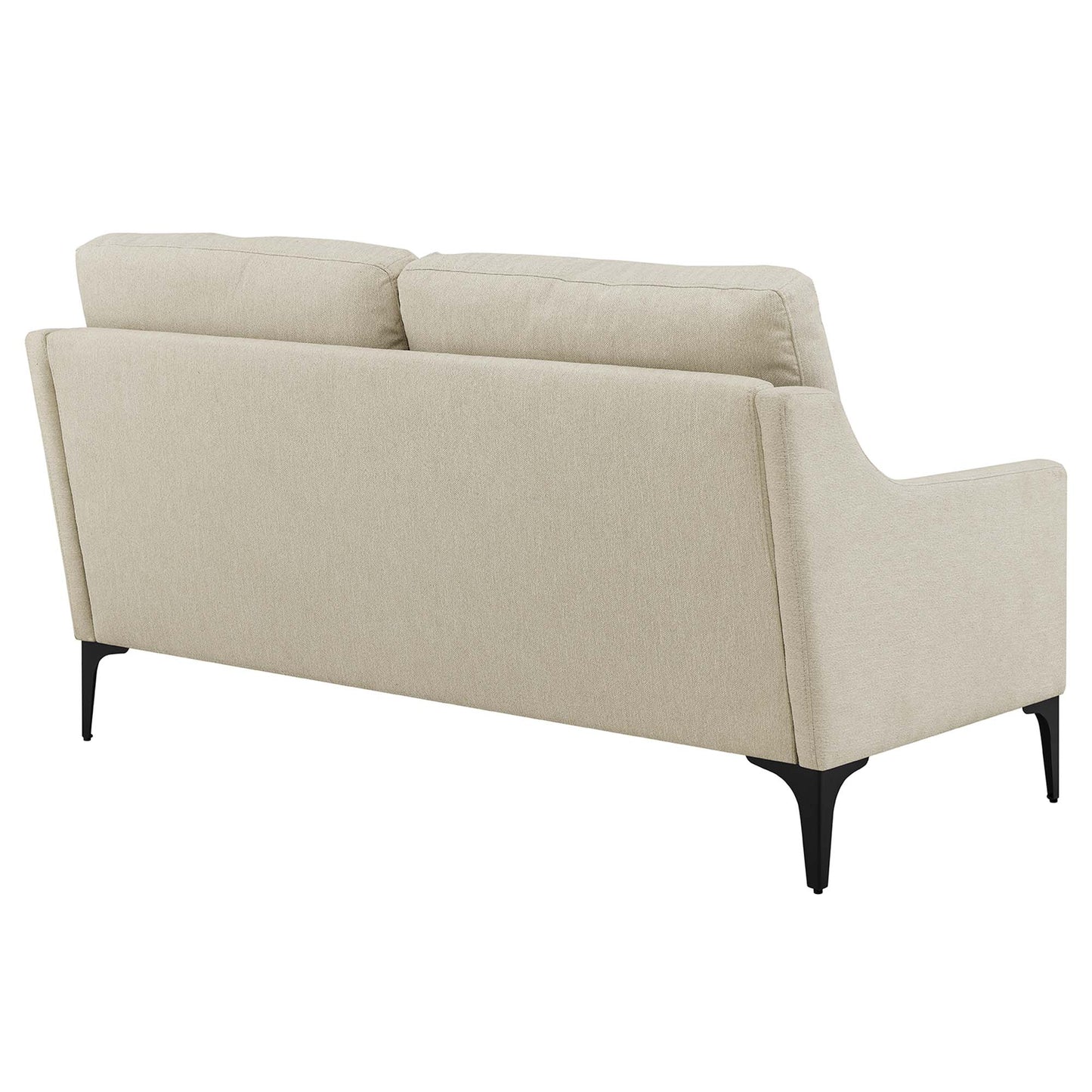 Modway Outlet Corland Upholstered Fabric Loveseat by Modway  Living Room Furniture Beige - EEI-6021-BEI