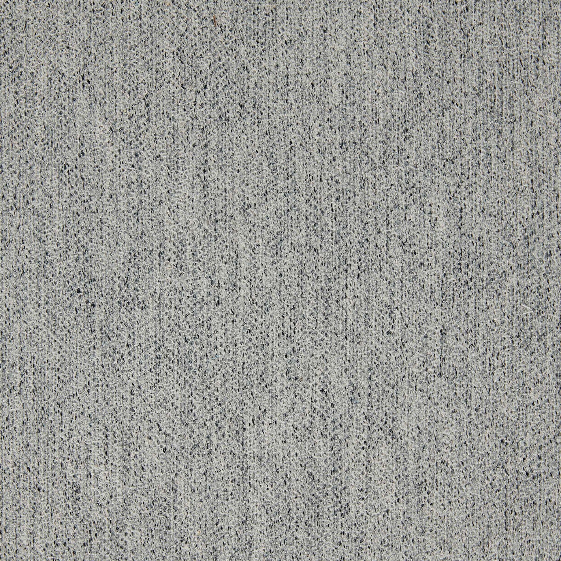 Gray heathered textured fabric with a fine speckle weave, an upholstery fabric suitable for a loveseat.