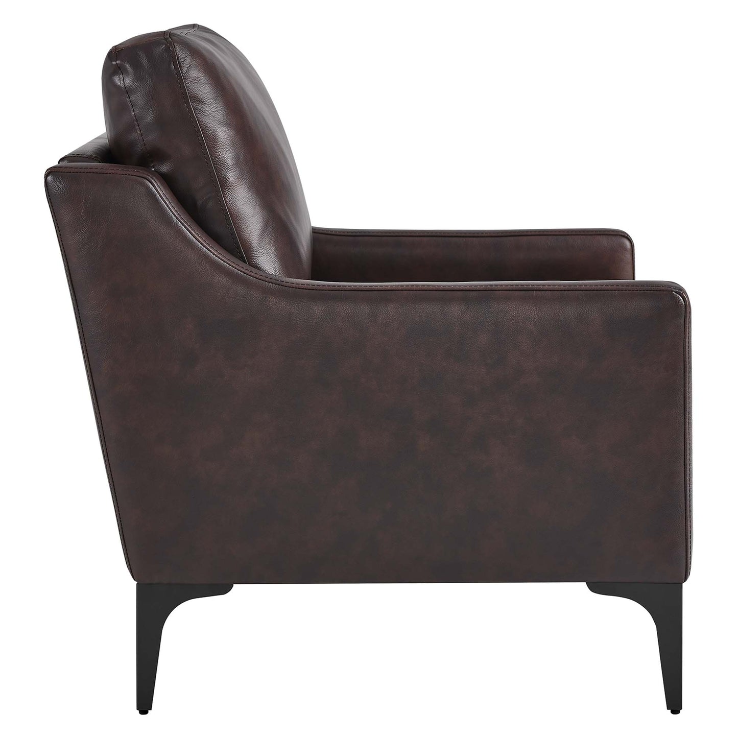 Modway - Corland Leather Armchair by Modway  Living Room Sofas and Armchairs Brown - EEI-6022-BRN