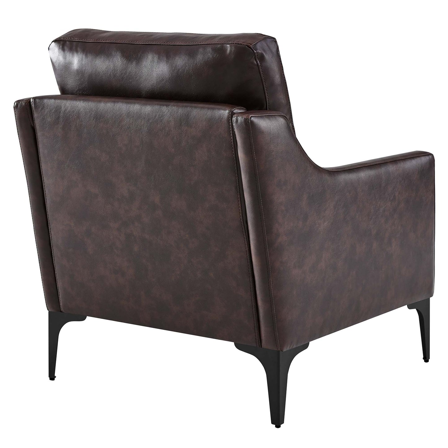 Modway - Corland Leather Armchair by Modway  Living Room Sofas and Armchairs Brown - EEI-6022-BRN