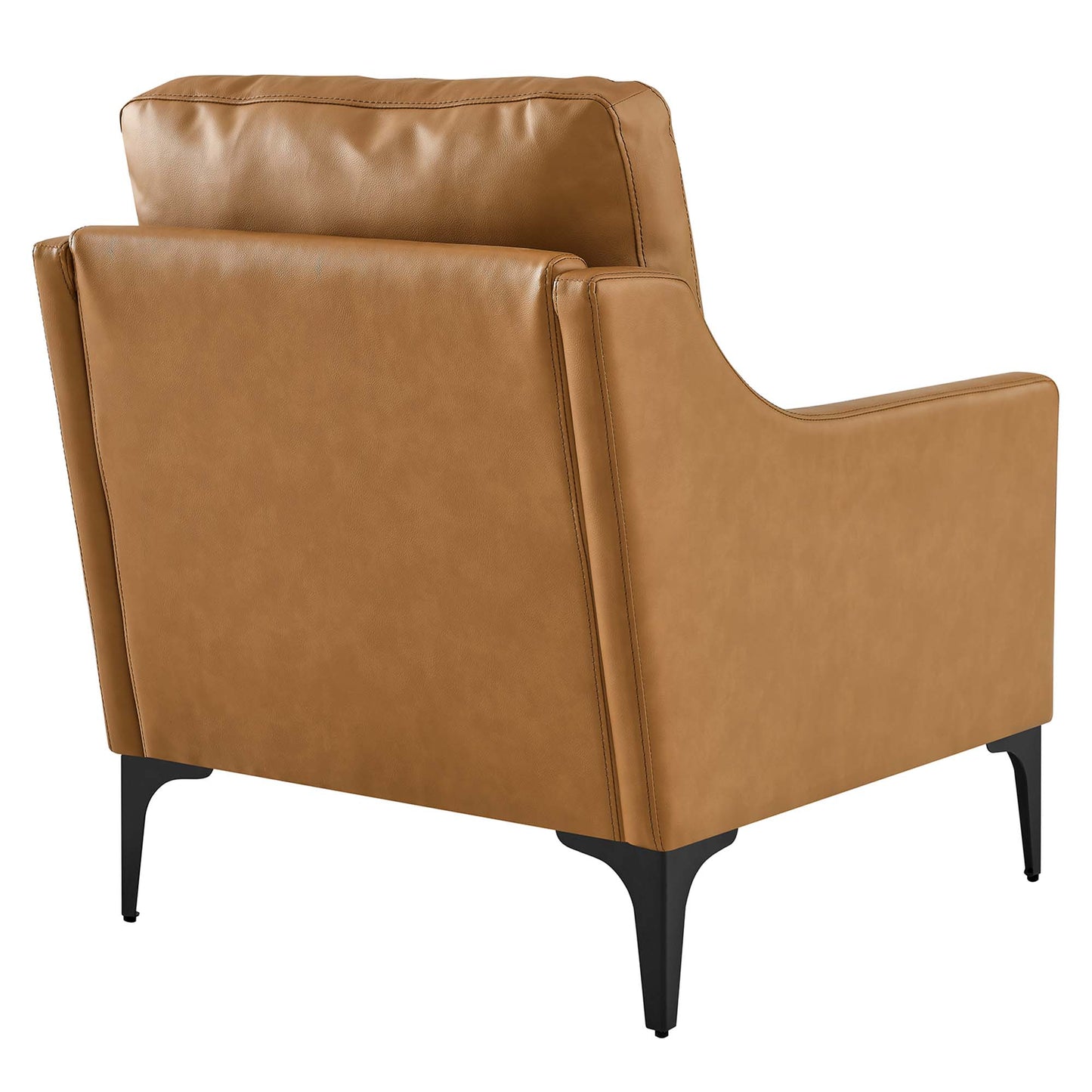 Modway - Corland Leather Armchair by Modway  Living Room Sofas and Armchairs Brown - EEI-6022-TAN