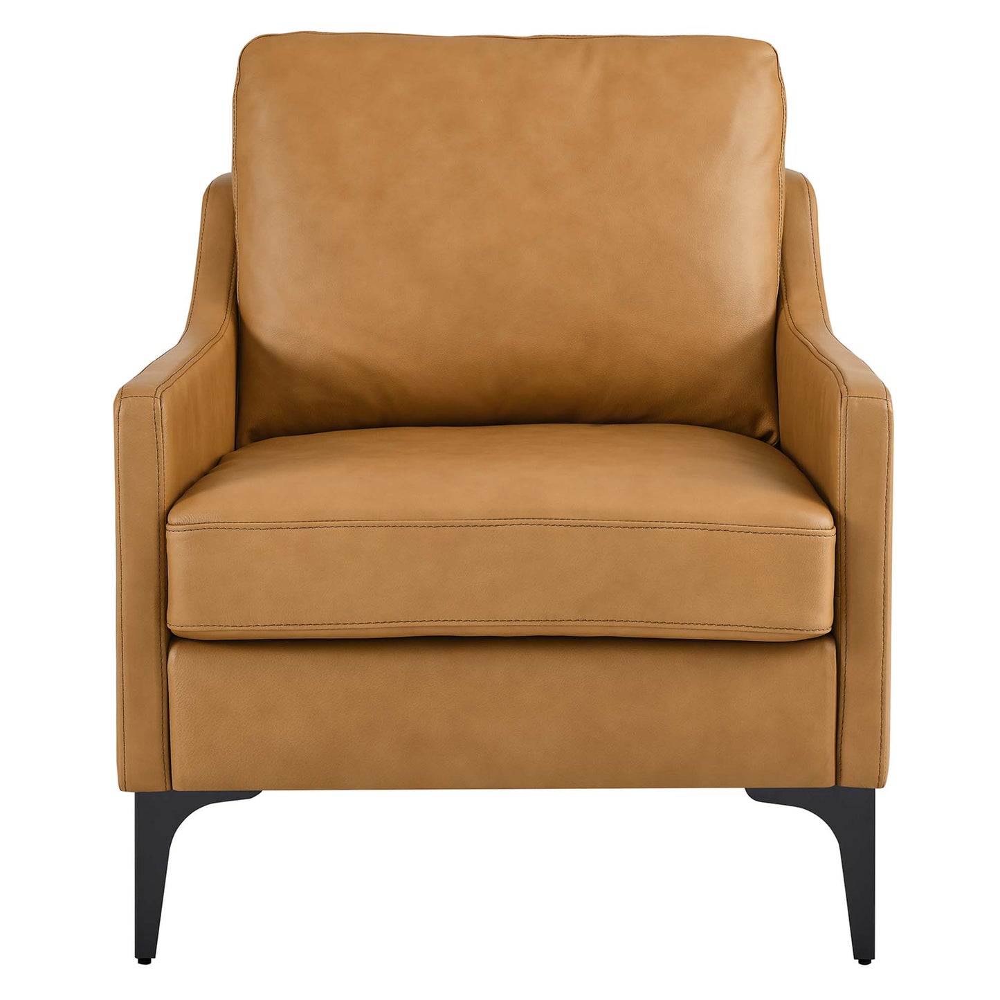 Modway - Corland Leather Armchair by Modway  Living Room Sofas and Armchairs Brown - EEI-6022-TAN