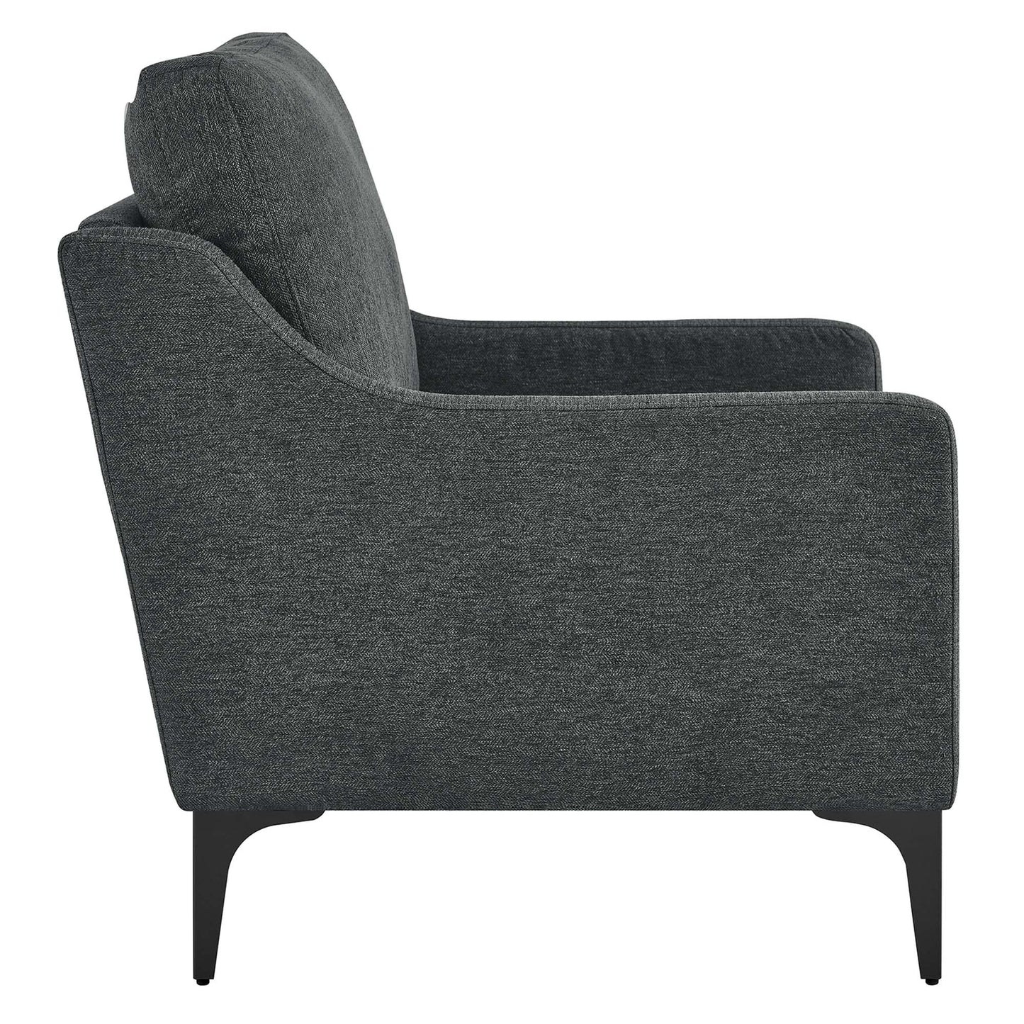 Modway - Corland Upholstered Fabric Armchair by Modway  Living Room Sofas and Armchairs Gray - EEI-6023-CHA