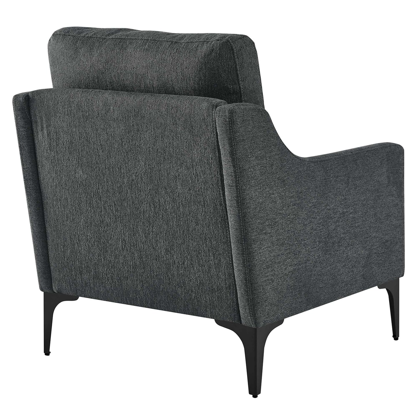 Modway - Corland Upholstered Fabric Armchair by Modway  Living Room Sofas and Armchairs Gray - EEI-6023-CHA