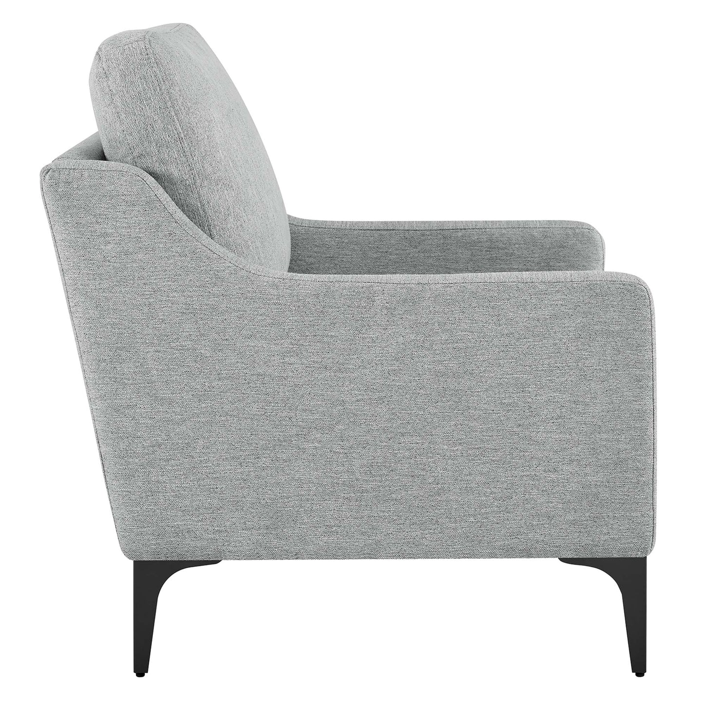 Modway Outlet Corland Upholstered Fabric Armchair by Modway  Living Room Furniture Light Gray - EEI-6023-LGR