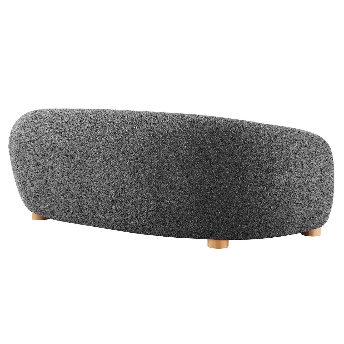 Modway Outlet Abundant Boucle Upholstered Fabric Sofa by Modway  Living Room Furniture Charcoal - EEI-6024-GRY