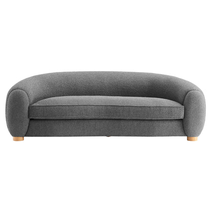 Modway Outlet Abundant Boucle Upholstered Fabric Sofa by Modway  Living Room Furniture Charcoal - EEI-6024-GRY