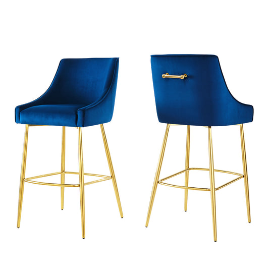 Modway Outlet Discern Bar Stools Set of 2 by Modway  Bar and Dining Furniture Navy - EEI-6037-NAV