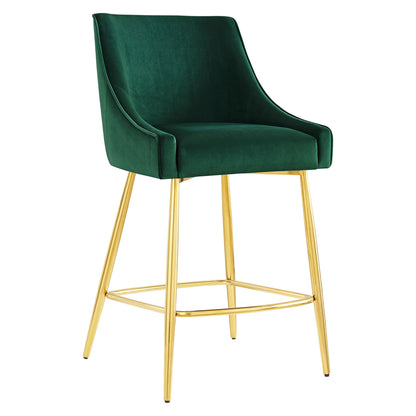 Modway Outlet Discern Counter Stools Set of 2 by Modway  Bar and Dining Furniture Green - EEI-6038-GRN