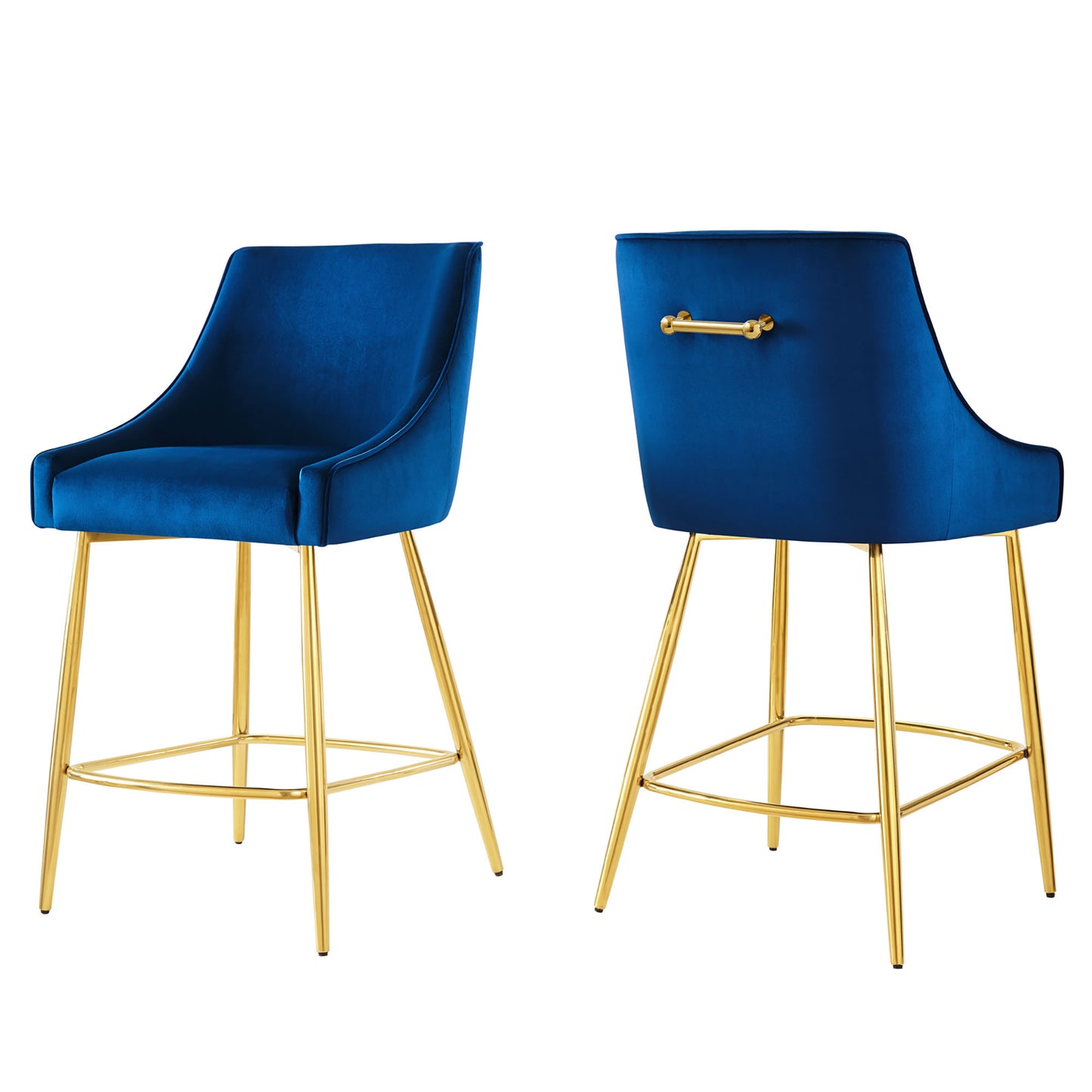 Modway Outlet Discern Counter Stools Set of 2 by Modway  Bar and Dining Furniture Navy - EEI-6038-NAV