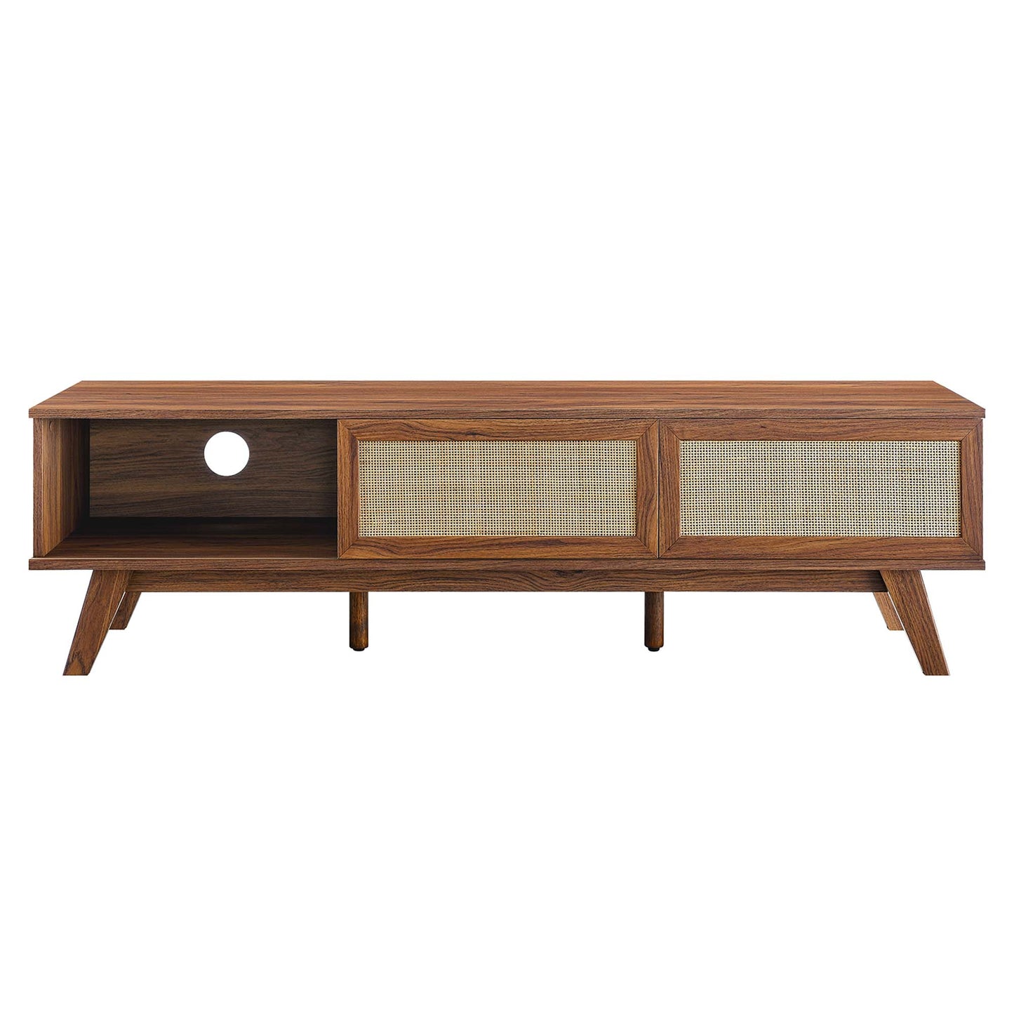 Modway Outlet Soma 60" TV Stand by Modway  Living Room Furniture Walnut - EEI-6040-WAL