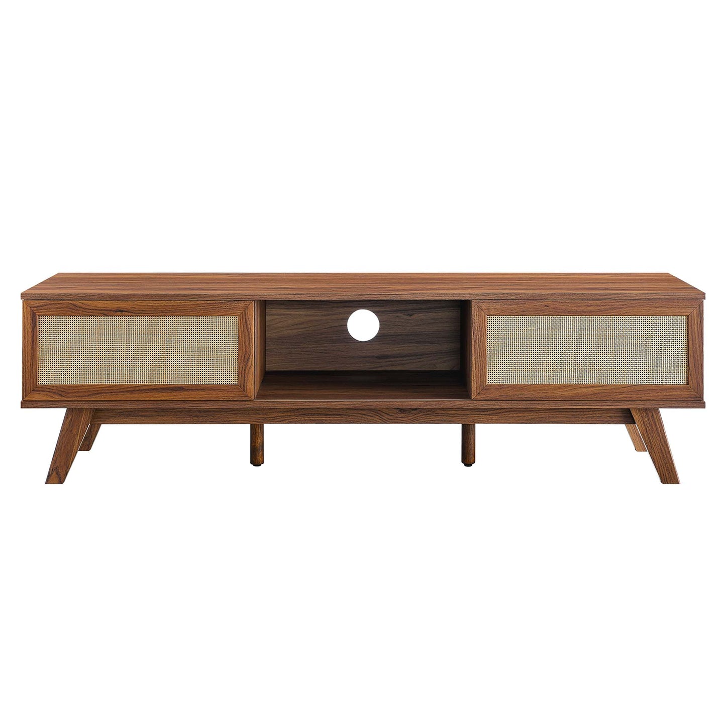 Modway Outlet Soma 60" TV Stand by Modway  Living Room Furniture Walnut - EEI-6040-WAL