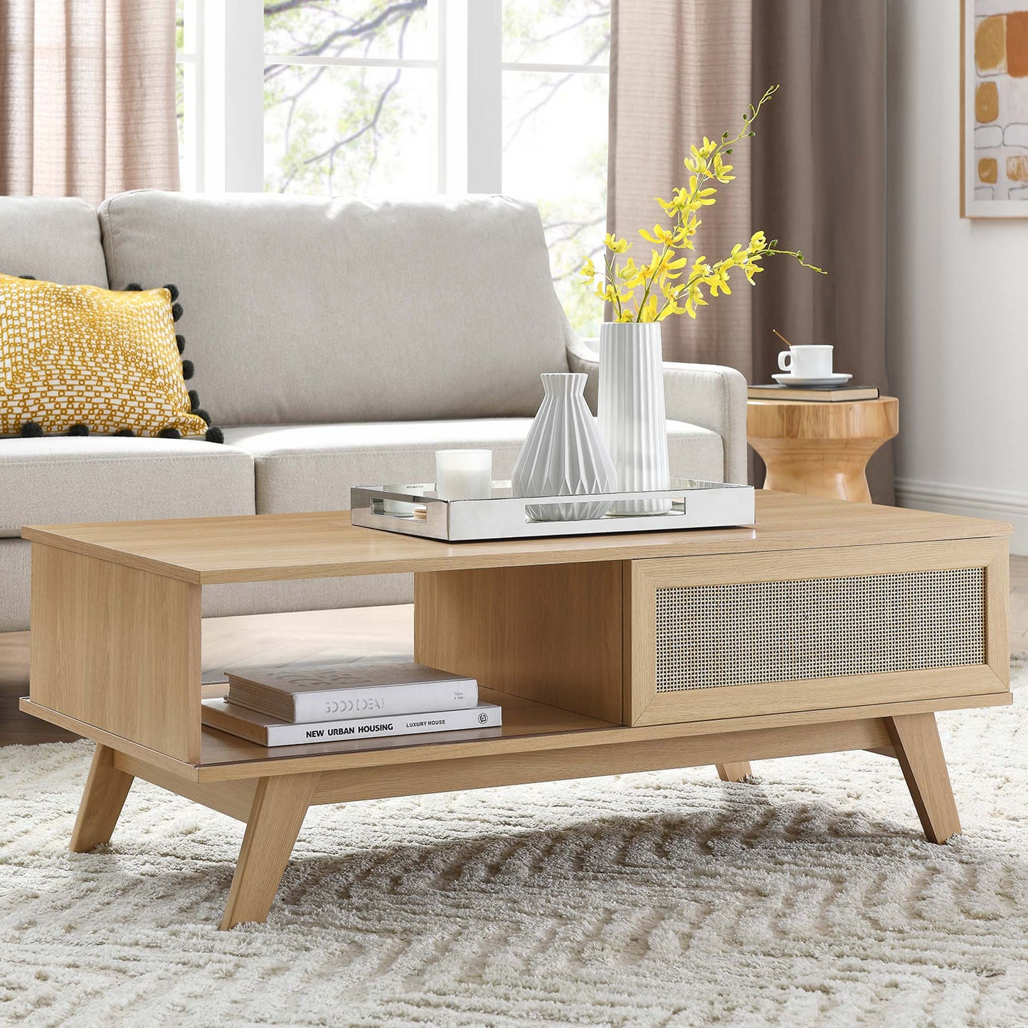 Modway Outlet Soma Coffee Table by Modway  Living Room Furniture Oak - EEI-6041-OAK