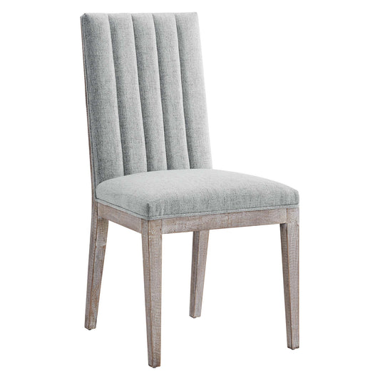 Modway Outlet Maisonette French Vintage Tufted Fabric Fabric Dining Side Chair by Modway  Bar and Dining Furniture Light Gray - EEI-6052-LGR