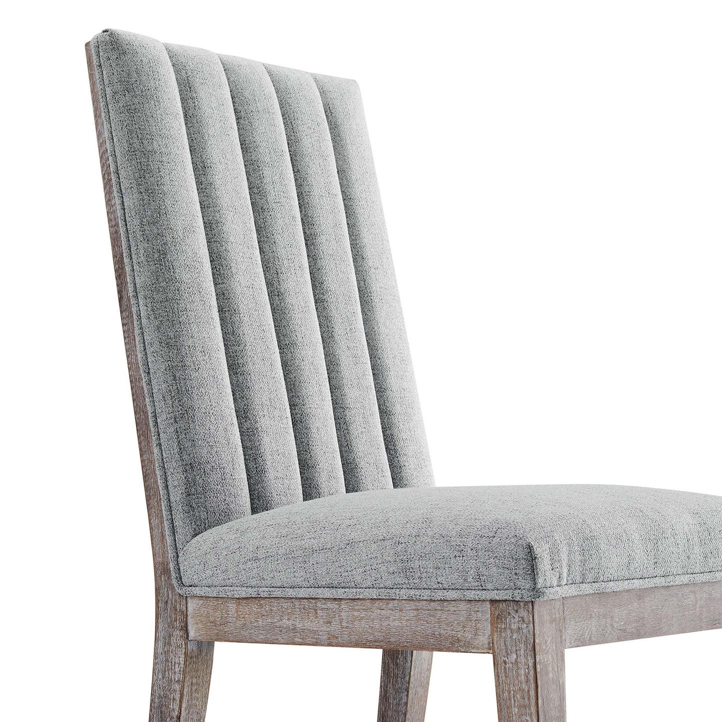 Modway Outlet Maisonette French Vintage Tufted Fabric Fabric Dining Side Chair by Modway  Bar and Dining Furniture Light Gray - EEI-6052-LGR