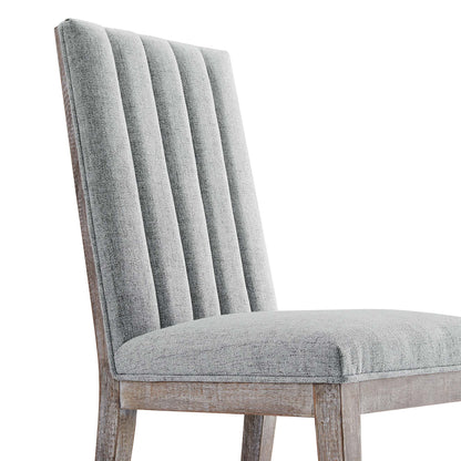 Modway Outlet Maisonette French Vintage Tufted Fabric Fabric Dining Side Chair by Modway  Bar and Dining Furniture Light Gray - EEI-6052-LGR